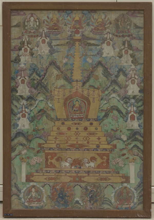 unknown-17th-century-buddha-within-a-stupa-art-print-fine-art-reproduction-wall-art-id-av8tu7apa