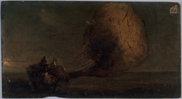 anonymous-1860-fall-of-a-balloon-art-print-fine-art-reproduction-wall-art