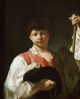 喬瓦尼·巴蒂斯塔·皮亞澤塔-1739-乞丐男孩年輕的朝聖者藝術印刷品美術複製品牆藝術 id-avb4dpno9