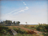 johan-thomas-lundbye-1842-zelândia-paisagem-país-aberto-no-norte-zelândia-impressão de arte-reprodução de belas artes-arte-de-parede-id-avbamntn2