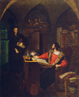 ludwig-ferdinand-schnorr-von-carolsfeld-1818-faust-and-mephistopheles-in-his-study-art-print-fine-art-reproduction-wall-art-id-avburokcb