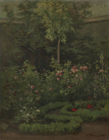 camille-pissarro-1862-en-rosträdgård-konst-tryck-fin-konst-reproduktion-väggkonst-id-avcvkhexn