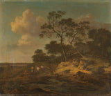 jan-wijnants-1655-duin-landskap-met-jagters-rus-kuns-druk-fynkuns-reproduksie-muurkuns-id-avd45d9tt