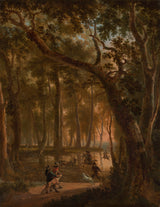 jan-hackaert-1660-lov-jelena-v-lese-umelecká tlač-výtvarná-umelecká reprodukcia-nástenné-umenie-id-avders9d0