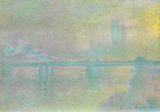 claude-monet 1901-收费跨桥伦敦艺术印刷精美的艺术复制品墙艺术id-avdjxao1a