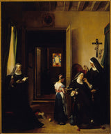 francois-marius-granet-1830-the-patient-religioosne-kunst-print-peen-kunst-reproduktsioon-seinakunst