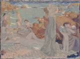 モーリス-ドニ-1899-海水浴-ビーチ-プルデュ-アート-プリント-ファインアート-複製-ウォールアート