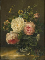gerardina-jacoba-van-de-sande-bakhuyzen-1850-še vedno življenje-s cvetovi-v-kristal-vaza-umetnost-tisk-likovna-reprodukcija-stena-umetnost-id-avgox8pqm