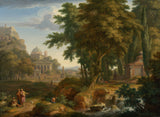 jan-van-huysum-1725-paisagem-arcadiana-com-santos-pedro-e-joão-curando-o-homem-coxo-impressão-arte-impressão-de-finas-artes-reprodução-arte-de-parede-id-avhikxvk7