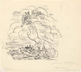 leo-gestel-1935-zonder titel-schets-vignet-biografie-van-gestel-door-kunstprint-fine-art-reproductie-muurkunst-id-aviohsd1v