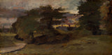 john-konstabel-1809-landskap-med-hytter-kunsttrykk-fine-kunst-reproduksjon-veggkunst-id-aviysjixl