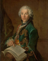 路易斯·托克1738肖像，阿诺德斯·凡·里涅维尔德，艺术，打印，精细，艺术，复制品，墙壁，艺术，id，avj8trx51