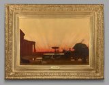 william-rimmer-1876-zachód słońca-sztuka-druk-dzieła-reprodukcja-sztuka-ścienna-id-avjnmbr8o