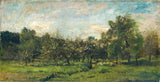 查尔斯·弗朗索瓦·达比尼1865年，果园艺术印刷精美艺术复制品墙艺术id-avk5d8v2w