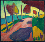 Alexej-von-Jawlensky-1909-Murnau-landskapet-art-print-fine-art-gjengivelse-vegg-art-id-avk5o3wda