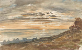 paul-huet-1813-zachodzące-słońce-w-trouville-art-print-reprodukcja-dzieł sztuki-ściana-art-id-avkg8x2ln