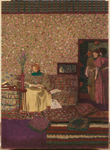 edouard-vuillard-1896-personaje-într-o-intimitate-interioră-print-art-art-reproducție-fin-art-art-perete