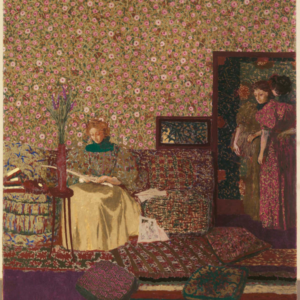 Edouard Vuillard, 1896 - Characters in an interior. intimacy