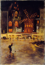 edouard-zawiski-1902-place-blanche-and the-moulin-rouge-art-print-incəsənət-reproduksiya-divar-art