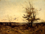 亨利·約瑟夫·哈皮尼斯-1887-日落-風景-藝術-印刷-美術-複製-牆-藝術-id-avldd4oiq