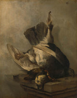 cornelis-lelienbergh-1655-tihožitje-z-detlom-in-snipom-umetniški-tisk-likovna-reprodukcija-stenska-umetnost-id-avlplaoe0