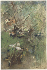 willem-maris-1844-ducks-n'etiti-willow-art-ebipụta-fine-art-mmeputa-wall-art-id-avmmmyrhi