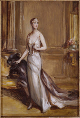 jules-cayron-1932-portræt-af-isabella-dorleans-hertuginde-af-forklædning-1878-1961-kunst-tryk-fin-kunst-reproduktion-væg-kunst