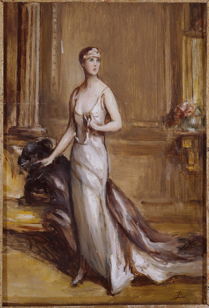 jules-cayron-1932-portrait-of-isabella-dorleans-duchess-of-guise-1878-1961-art-print-fine-art-reproduction-wall-art