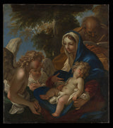 sebastiano-ricci-1700-den-heliga-familjen-med-änglar-konsttryck-finkonst-reproduktion-väggkonst-id-avos9mlt8