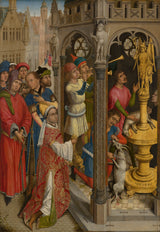 罗杰·范·德·魏登1480年1月-圣奥古斯丁牺牲了曼尼查伊多尔·伊多尔的艺术印刷精美的艺术复制品墙艺术ID-avqmlXNUMXnlr