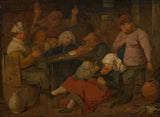 adriaen-Брауер-1626-пияни-селяни-в-едно-хан-арт-печат-фино арт-репродукция стена-арт-ID-avqs4wodb