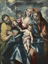 el-greco-1595-de-heilige-familie-met-Maria-Magdalena-kunstprint-kunst-reproductie-muurkunst-id-avqv8n45l