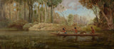 肯尼特-沃特金斯-1881-早春或怀卡托河狭窄的艺术印刷品美术复制品墙艺术 id-avr11l8cf