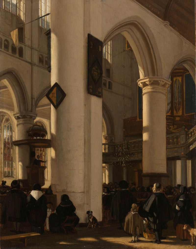 emanuel-de-witte-1669-interior-of-a-protestant-gothic-church-during-a-service-art-print-fine-art-reproduction-wall-art-id-avrizxz4y