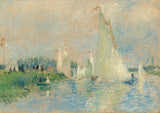 皮埃尔·奥古斯特·雷诺阿1874帆船赛在阿根廷艺术印刷精美的艺术复制品墙艺术idavsbmu23x