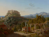 leo-von-klenze-1827-paisatge-amb-el-castell-de-massa-di-carrara-impressió-art-reproducció-bell-art-wall-art-id-avt4vw046