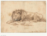 rembrandt-van-rijn-1650-liggende-leeu-kuns-druk-fyn-kuns-reproduksie-muurkuns-id-avu33ilkb