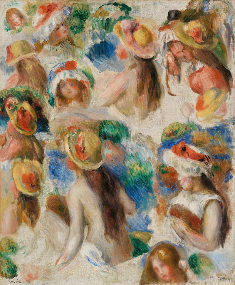 pierre-auguste-renoir-study-of-heads-study-of-heads-art-print-fine-art-reproduction-wall-art-id-avuncdop9