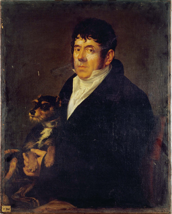 anonymous-1810-portrait-of-a-man-with-a-dog-art-print-fine-art-reproduction-wall-art