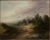 托馬斯·蓋恩斯伯勒-1783-樹木繁茂的高地-景觀-藝術-印刷-美術-複製-牆-藝術-id-avv1a101g