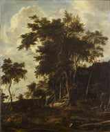 roelant-roghman-1650-skogslandskap-med-en-skogsboden-konsttryck-konst-reproduktion-väggkonst-id-avv9tcfw6