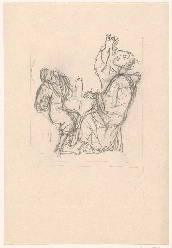 leo-gestel-1891-caricature-of-leo-gestel-on-his-sickbed-gestel-eating-art-print-fine-art-reproduction-wall-art-id-avvjpsm96