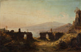 friedrich-august-elsasser-1838-pohľad-zo-starodávneho-divadla-v-taormine-umelecká-tlač-výtvarná-umelecká-reprodukcia-nástenného-art-id-avvyc78kj