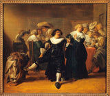 anthonie-palamedesz-1630-kabaré-jelenet-művészet-nyomtatás-képzőművészet-reprodukció-fal-művészet