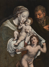 cornelis-van-cleve-the-thánh-gia đình-với-the-trẻ sơ sinh-st-john-art-print-fine-art-reproduction-wall-art-id-avwhjhwu5