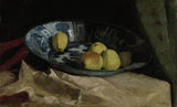 威廉·德·茲瓦特-1880-靜物畫-代爾夫特藍碗裡的蘋果-藝術印刷-精美藝術-複製品-牆藝術-id-avww7tc5u