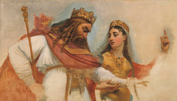 antoine-gros-1811-sketch-for-the-dome-of-the-pantheon-church-of-st-genevieve-clovis-and-clotilde-art-print-fine-art-reproduction-wall-art