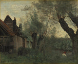 jean-baptiste-camille-corot-1871-willows-and-farmhouse-at-sainte-catherine-les-arras-art-print-fine-art-reproduction-wall-art-id-avy5inxcm