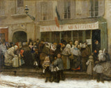 亨利皮耶-1870-巴黎围城期间的市政食堂-1870-1871-艺术印刷品美术复制品墙艺术