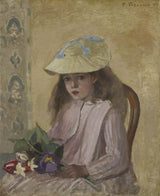 camille-pissarro-1872-chân dung của nghệ sĩ-s-con gái-nghệ thuật-in-mỹ-nghệ-tái tạo-tường-nghệ thuật-id-aw10ytute